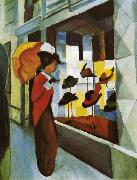 August Macke Hutladen oil on canvas